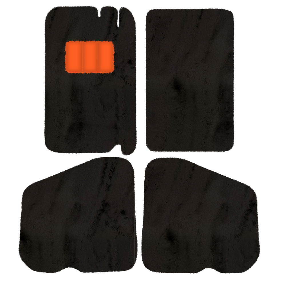 Rolls-Royce Shadow (1965-1977) - Sheepskin Length, Various Color Options Custom Fit Premium Velour Floor Mats