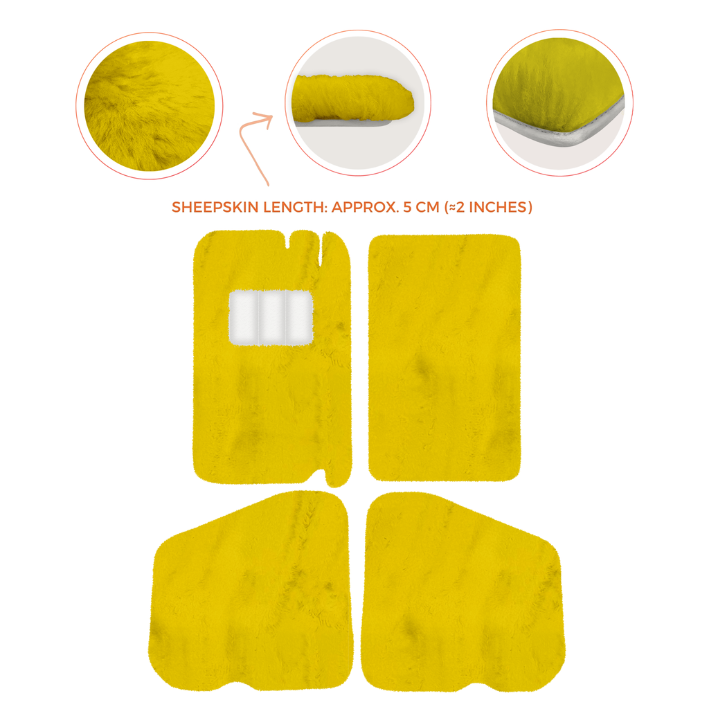 Rolls-Royce Shadow (1965-1977) - Sheepskin Length, Various Color Options Custom Fit Premium Velour Floor Mats