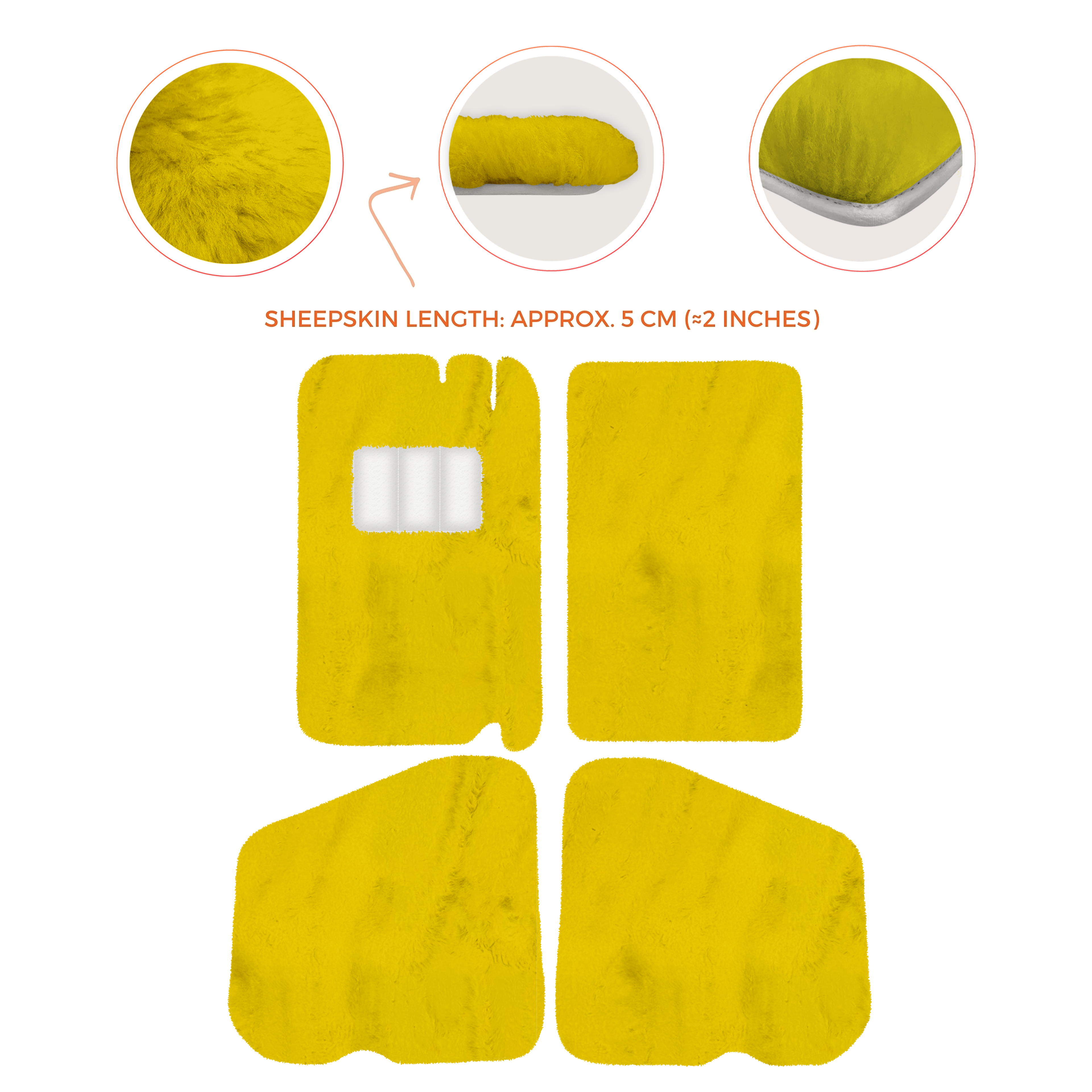 Rolls-Royce Shadow (1965-1977) - Sheepskin Length, Various Color Options Custom Fit Premium Velour Floor Mats