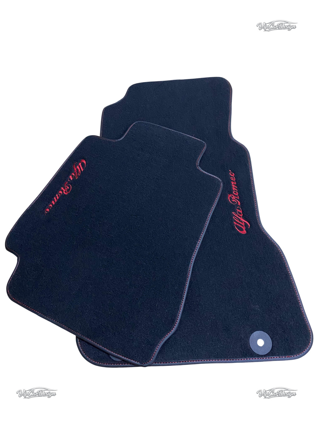 Alfa Romeo 146 (1995-2000) Custom Fit Floor Mats Alfa Romeo Logo - Complete Set Overview | VipCarDesign