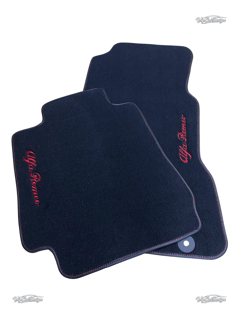 Alfa Romeo 145 (1994-2000) Custom Fit Floor Mats Alfa Romeo Logo - Edging Detail | VipCarDesign
