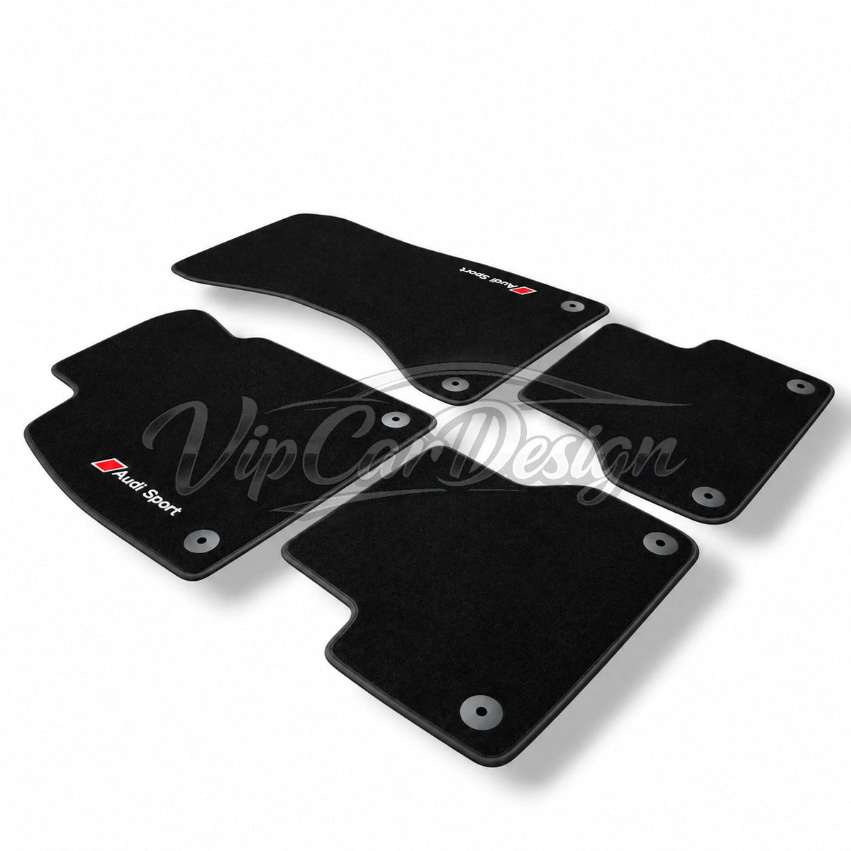 Audi RS 6 C7 5-Door Estate (2013-2018) Custom Fit Floor Mats Audi Sport Logo - Complete Set Overview | VipCarDesign
