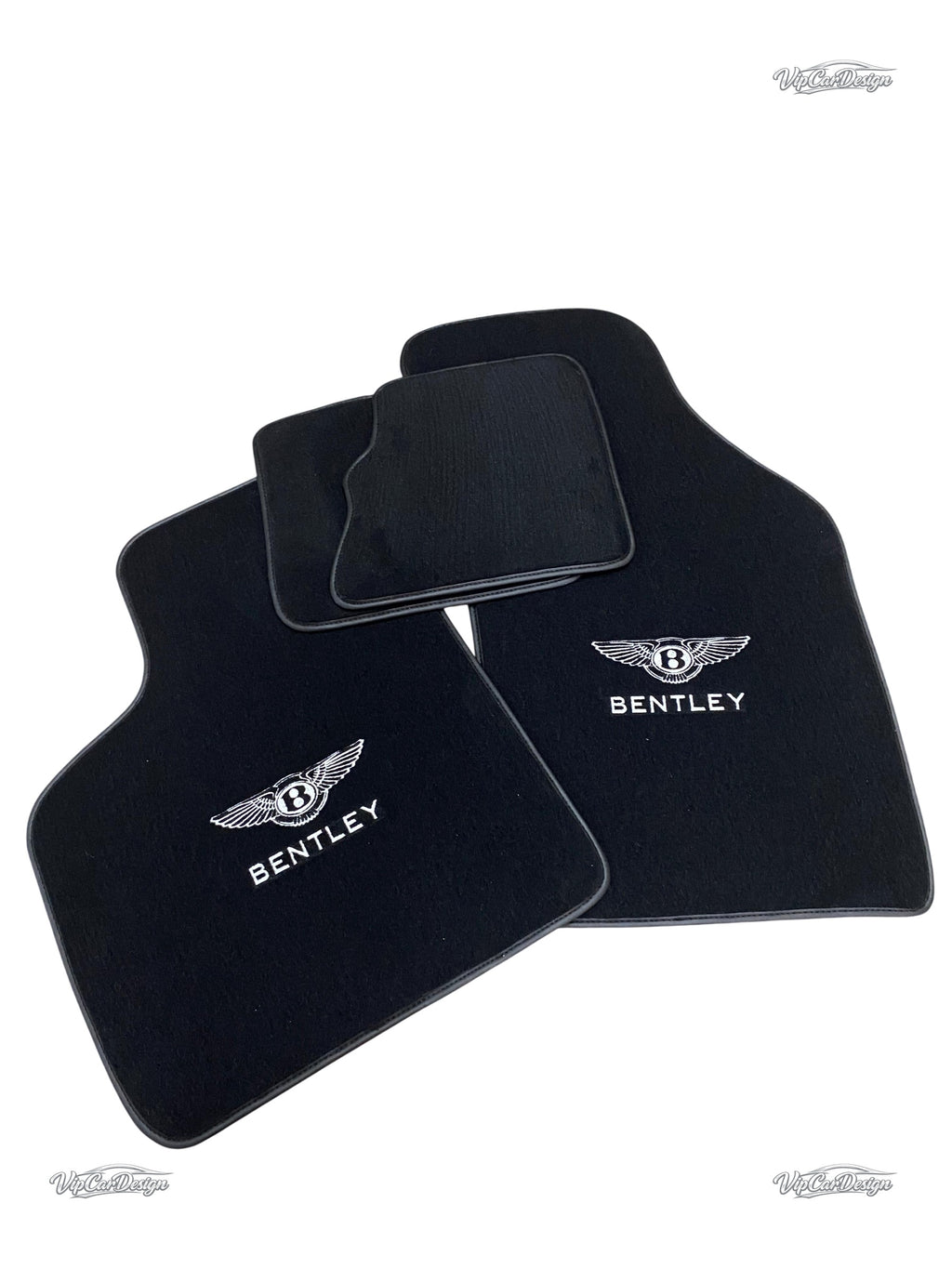 Bentley Continental GT (2011-2018) Custom Fit Floor Mats Bentley Logo - Front Floor Mats | VipCarDesign