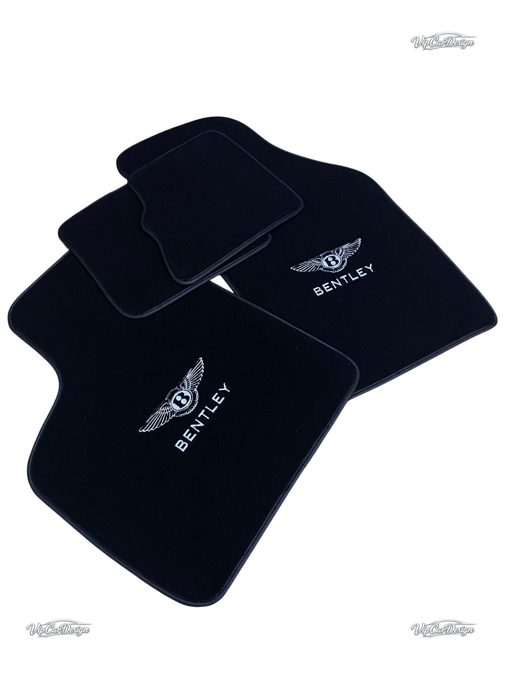Bentley Continental GTC (2011-2018) Custom Fit Floor Mats Bentley Logo - Premium Finish | VipCarDesign