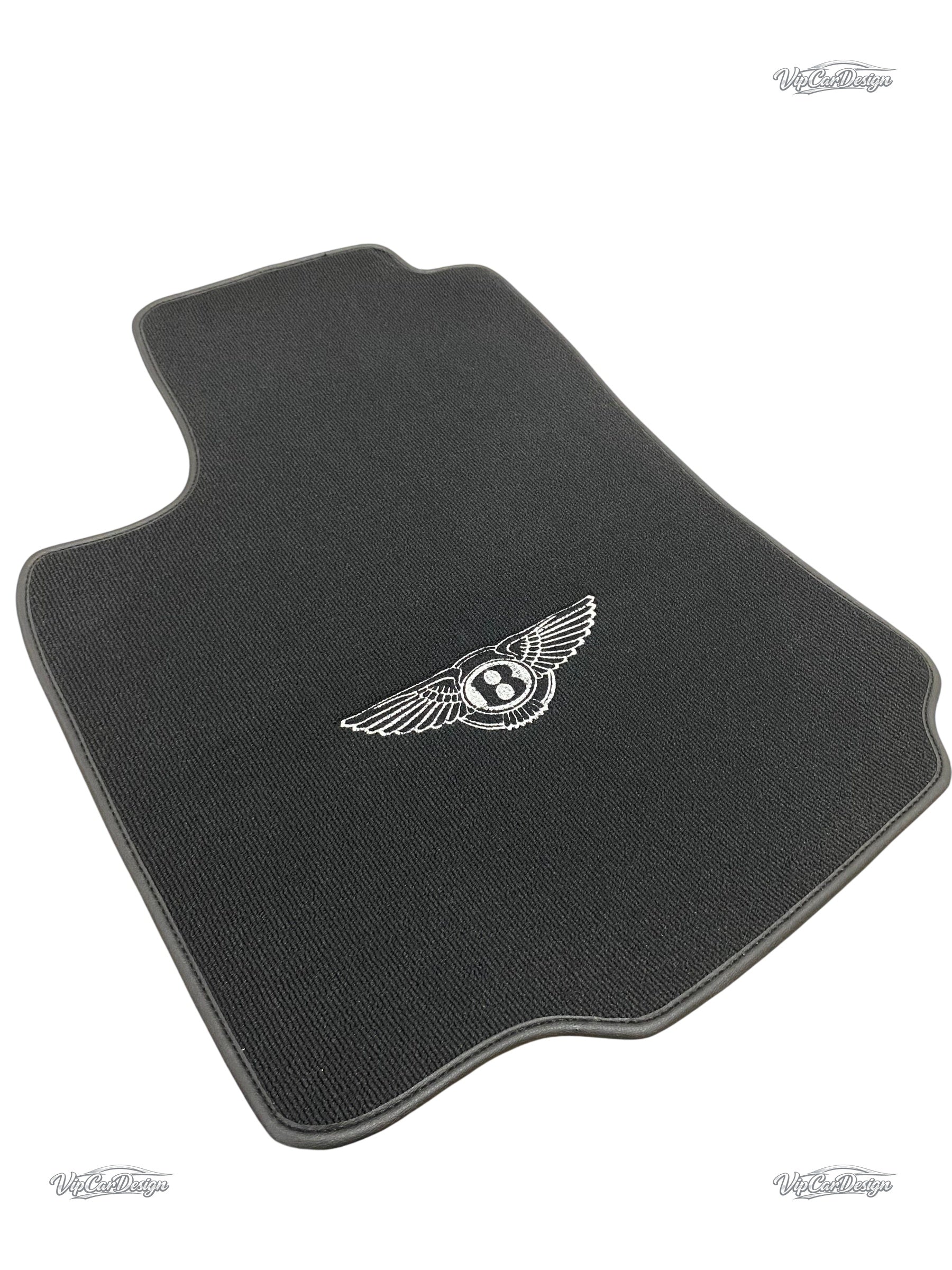 Bentley Continental GT (2003-2011) Custom Fit Floor Mats Wings Logo - Complete Set Overview | VipCarDesign