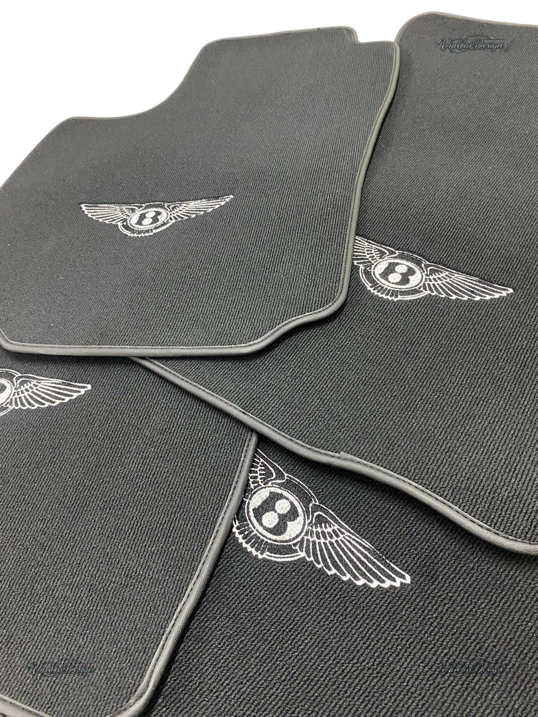 Bentley Flying Spur (2013-2019) Custom Fit Floor Mats Wings Logo - Premium Finish | VipCarDesign