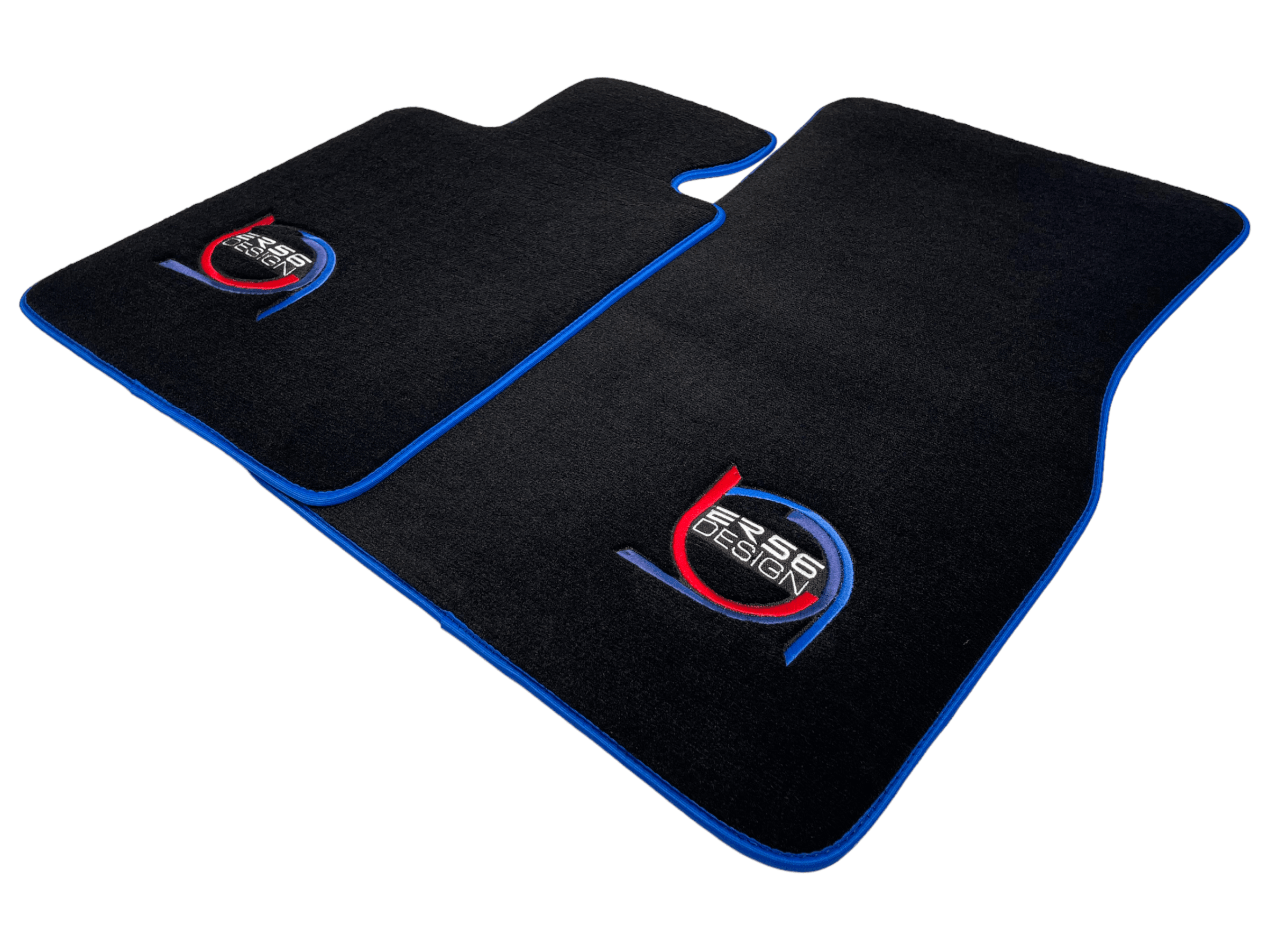 Black Floor Mats For BMW G61 (2023-2026) Touring ER56 Design Limited Edition Blue Trim Custom Fit Premium Velour Floor Mats