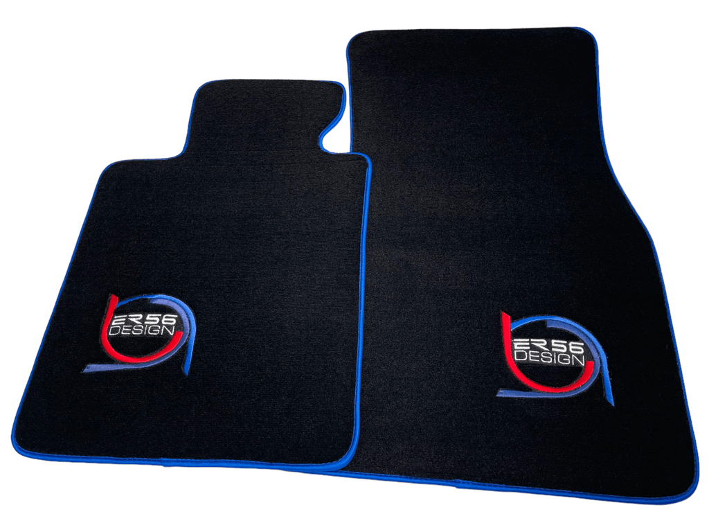 Black Floor Mats For BMW G61 (2023-2026) Touring ER56 Design Limited Edition Blue Trim Custom Fit Premium Velour Floor Mats