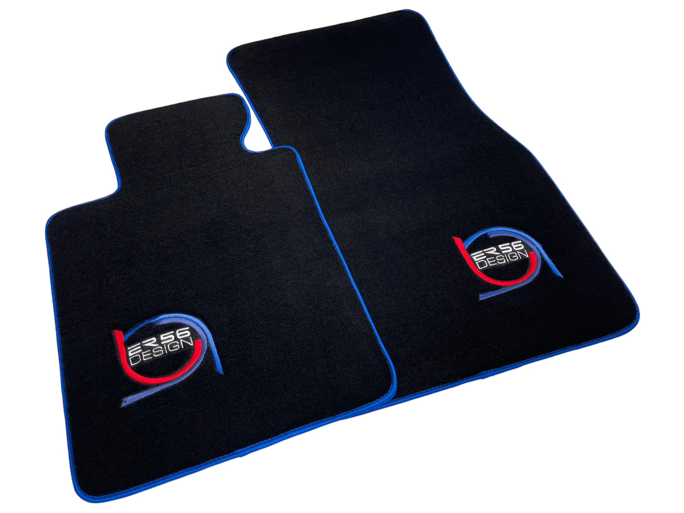 Black Floor Mats For BMW G61 (2023-2026) Touring ER56 Design Limited Edition Blue Trim Custom Fit Premium Velour Floor Mats