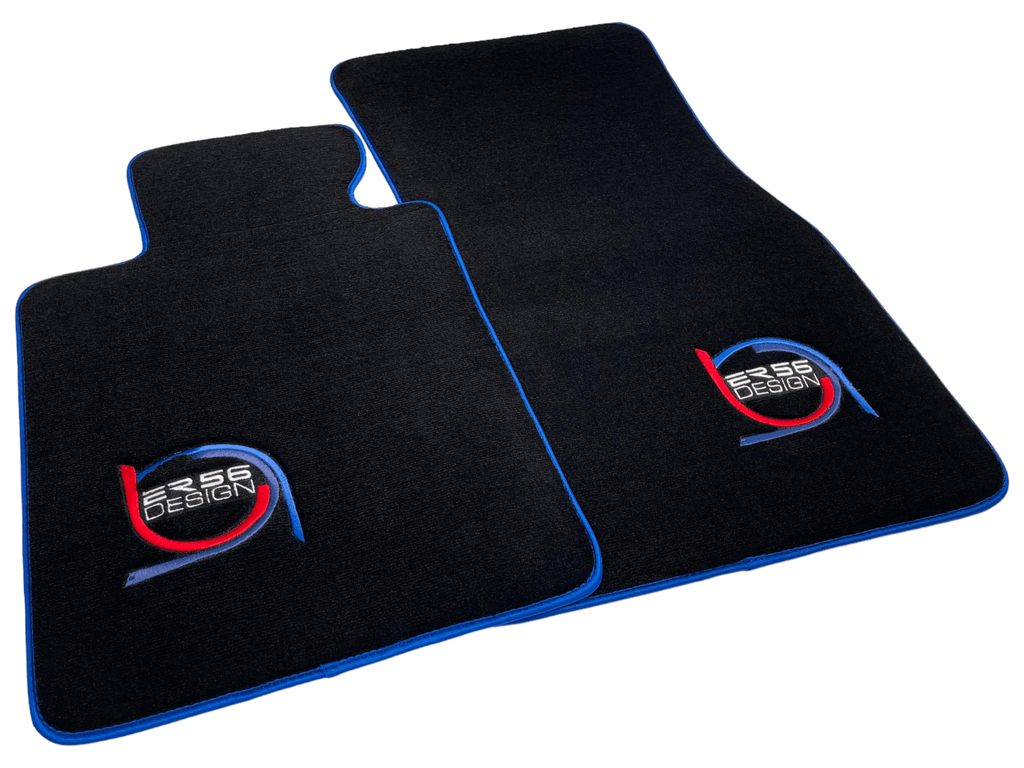 Black Floor Mats For BMW G61 (2023-2026) Touring ER56 Design Limited Edition Blue Trim Custom Fit Premium Velour Floor Mats