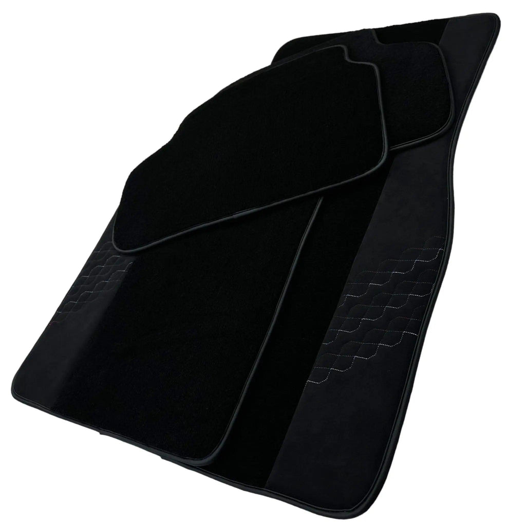 BMW M5 G90 (2023-2026) Sedan Sedan (2016-2023) with Alcantara Leather Custom Fit Premium Velour Floor Mats