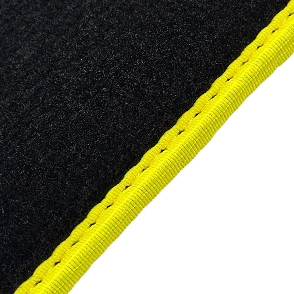 BMW i4 M50 G26 (2022-2026) Electric Gran Coupe | Yellow Trim Custom Fit Premium Velour Floor Mats