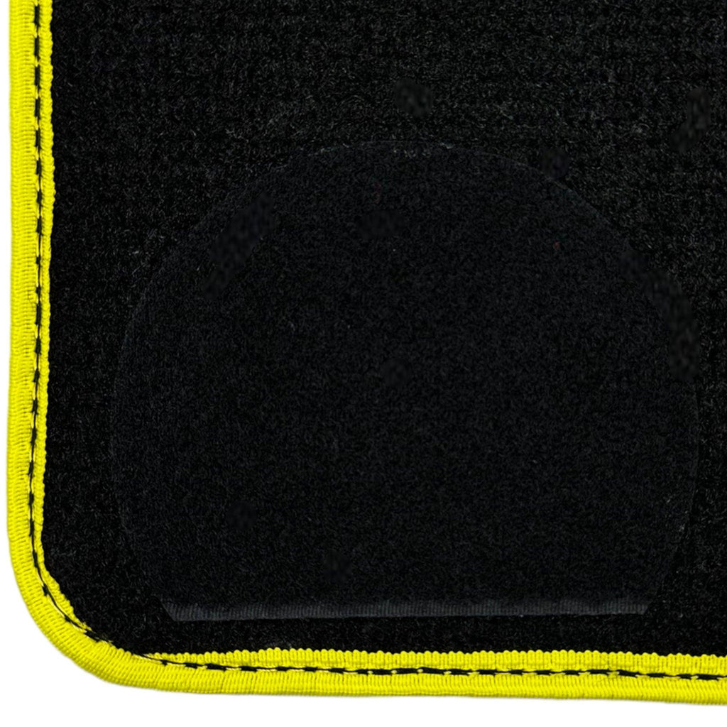 BMW i5 G61 (2024-2026) Electric Touring | Yellow Trim Custom Fit Premium Velour Floor Mats