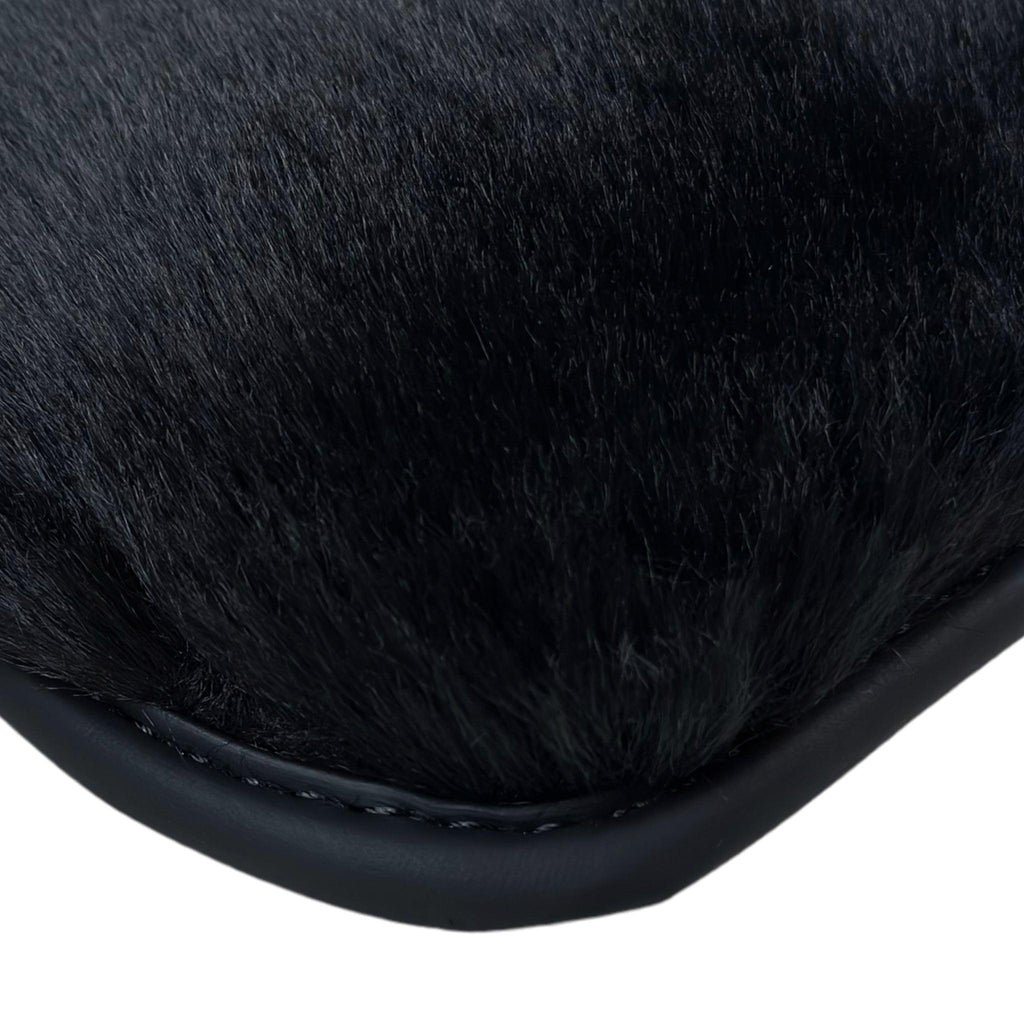 Black Sheepskin Floor Mats For BMW 2 Series U06 (2022-2026) No Steps Edition Custom Fit Premium Velour Floor Mats