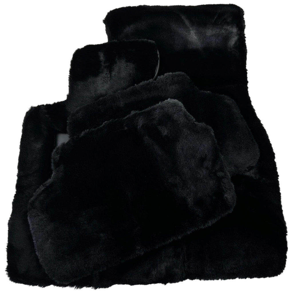 Black Sheepskin Floor Mats For BMW M3 G81 Touring (2022-2026) No Steps Edition Custom Fit Premium Velour Floor Mats