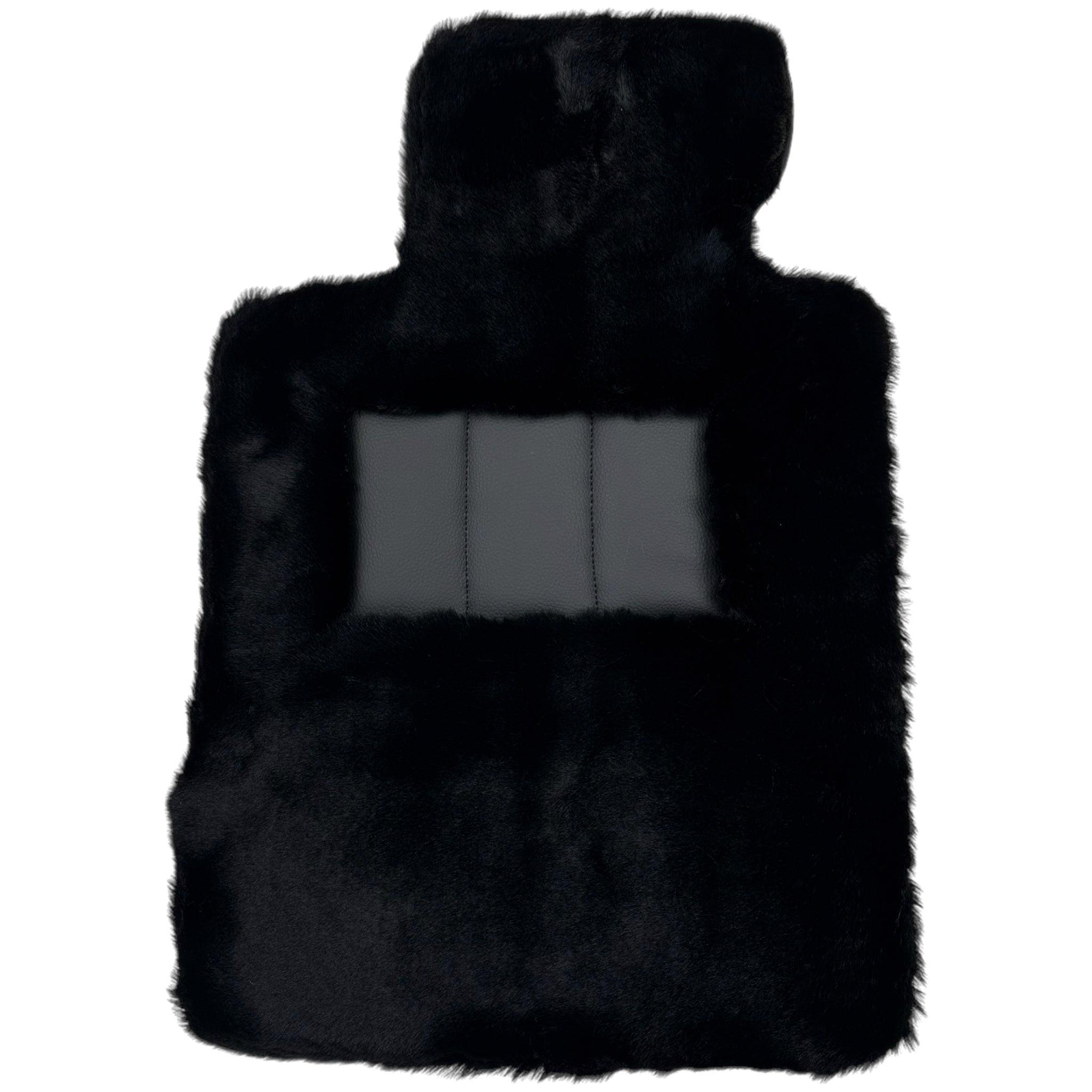 Black Sheepskin Floor Mats For BMW M3 G81 Touring (2022-2026) No Steps Edition Custom Fit Premium Velour Floor Mats