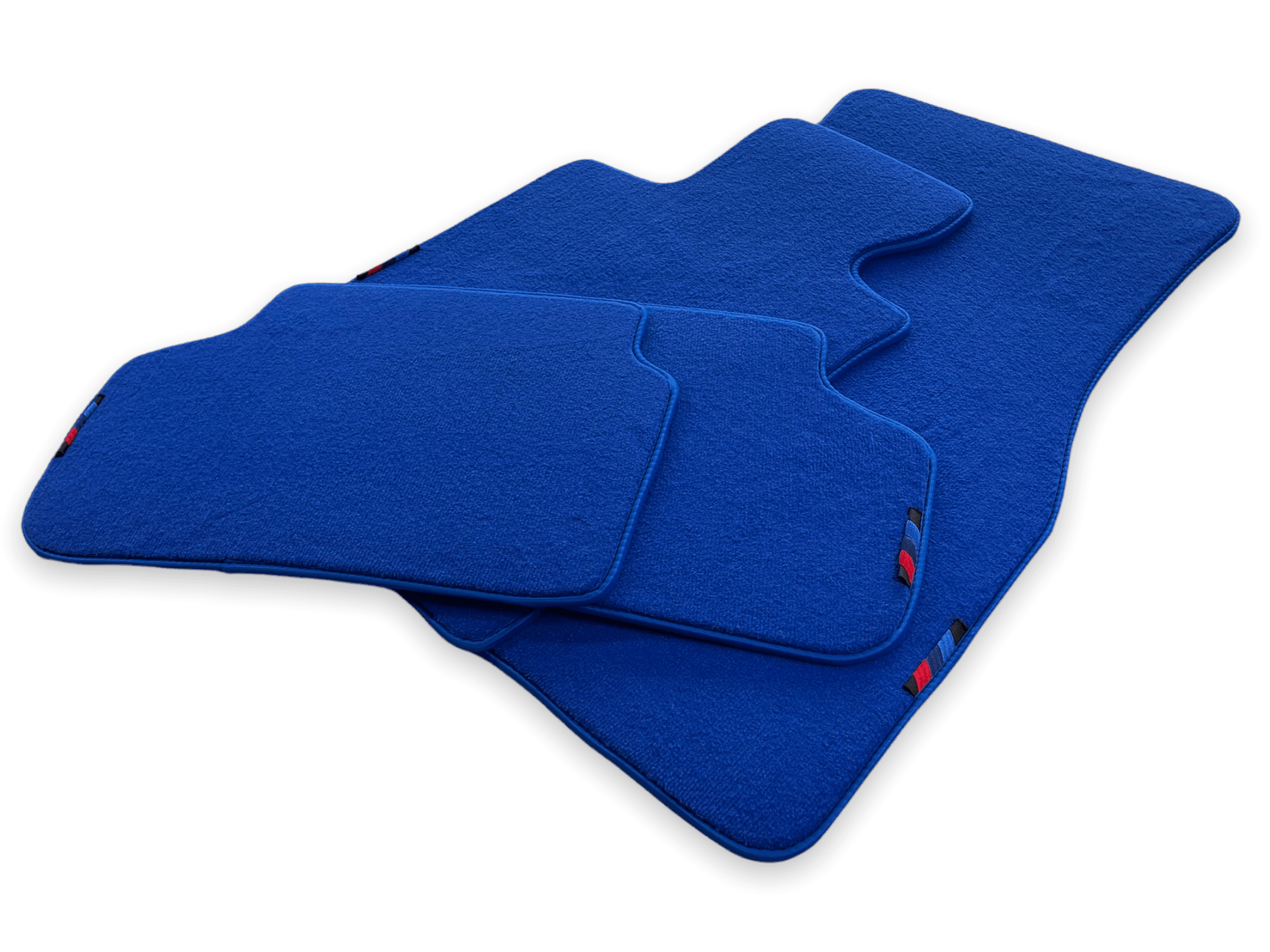 Blue Floor Mats For BMW G61 (2023-2026) Touring With M Package Custom Fit Premium Velour Floor Mats