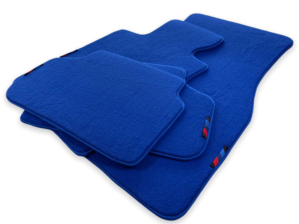 Blue Floor Mats For BMW G61 (2023-2026) Touring With M Package Custom Fit Premium Velour Floor Mats