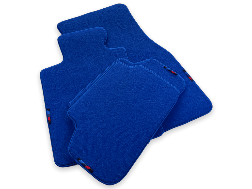Blue Floor Mats For BMW G61 (2023-2026) Touring With M Package Custom Fit Premium Velour Floor Mats