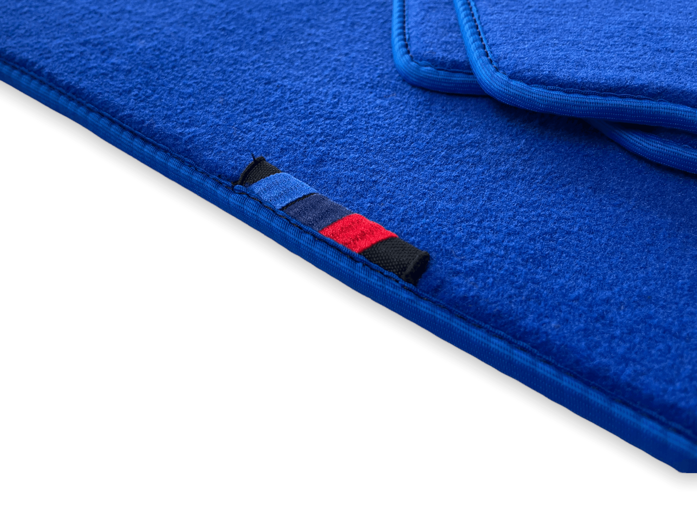 Blue Floor Mats For BMW G60 (2023-2026) Sedan With M Package Custom Fit Premium Velour Floor Mats