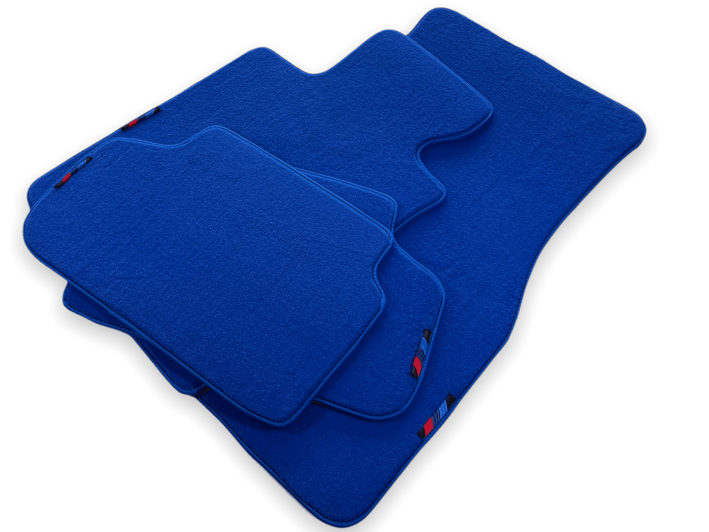 Blue Floor Mats For BMW M3 G81 Touring (2022-2026) With M Package Custom Fit Premium Velour Floor Mats