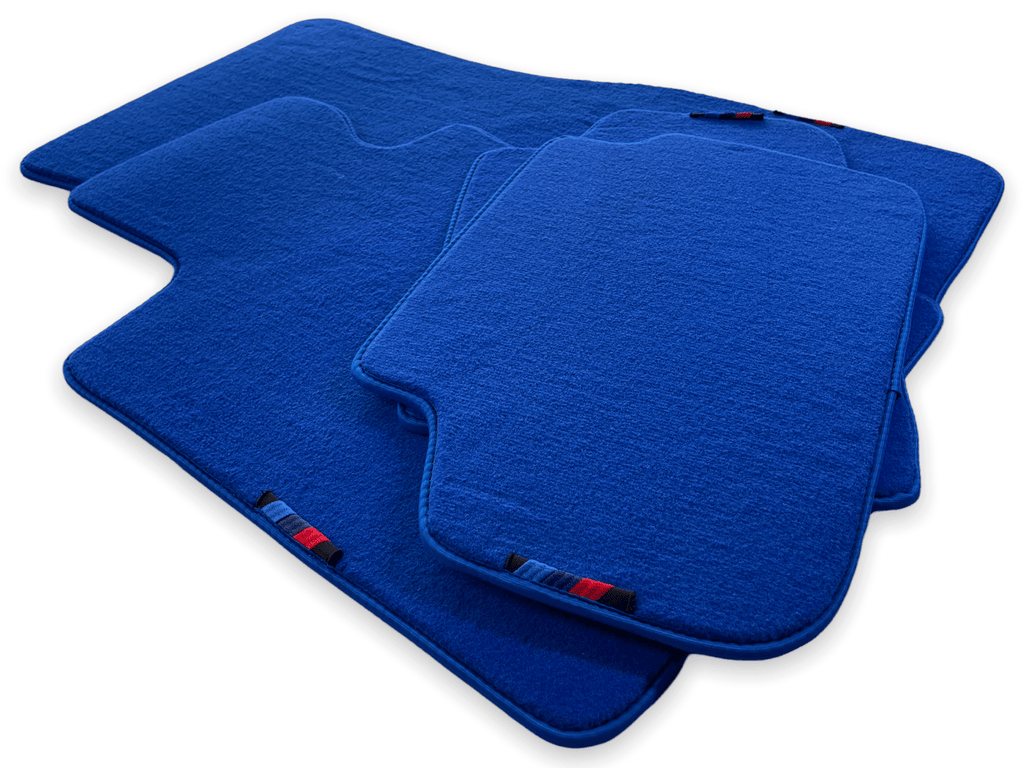 Blue Floor Mats For BMW 2 Series U06 (2022-2026) With M Package Custom Fit Premium Velour Floor Mats