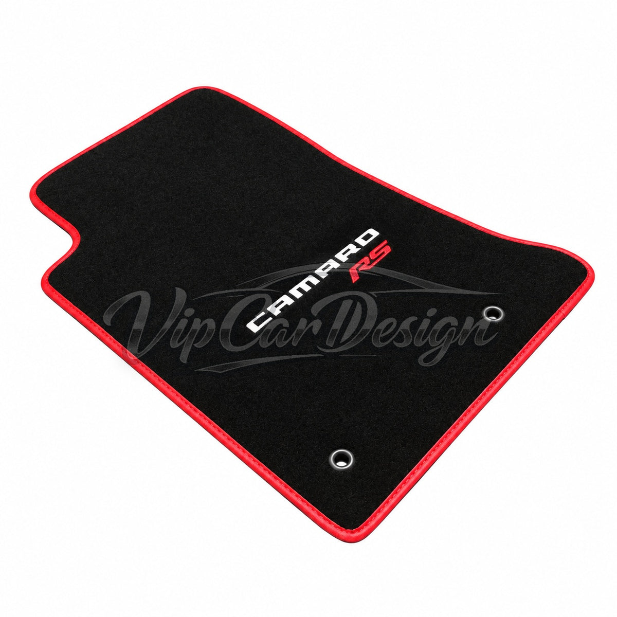 Chevrolet Camaro (1993-2002) Custom Fit Velour Floor Mats - Camaro RS Logo - Single Mat Detail | VipCarDesign