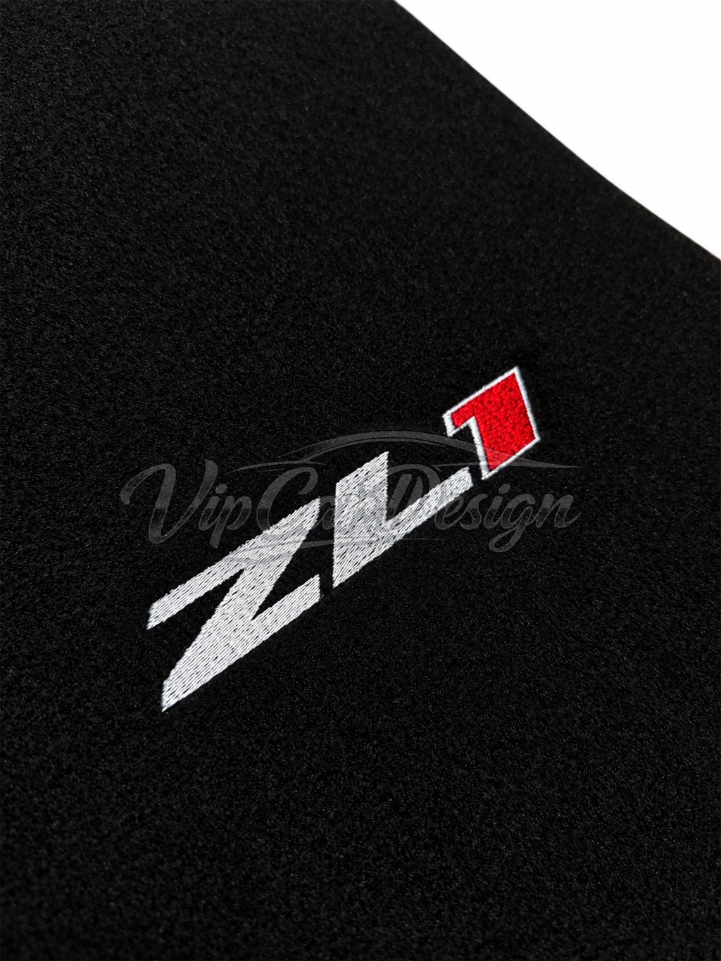 Chevrolet Camaro (1993-2002) Custom Fit Floor Mats ZL1 Logo - Full Set Angled View | VipCarDesign