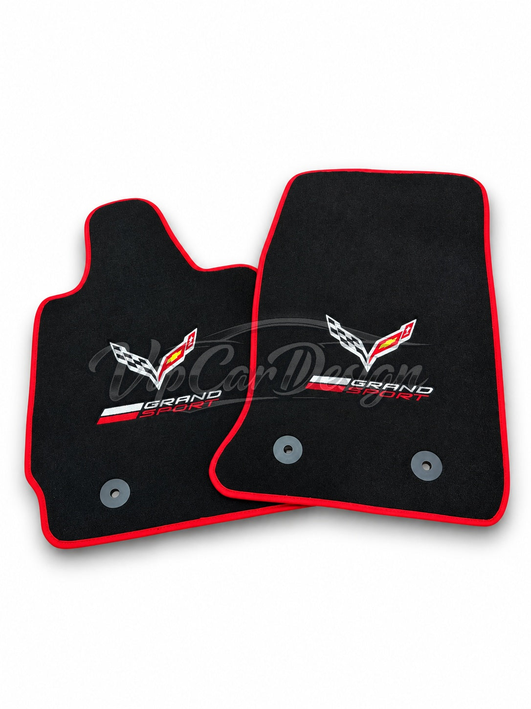 Chevrolet Corvette C5 (1997-2004) Custom Fit Floor Mats Grand Sport Logo - Complete Set Overview | VipCarDesign
