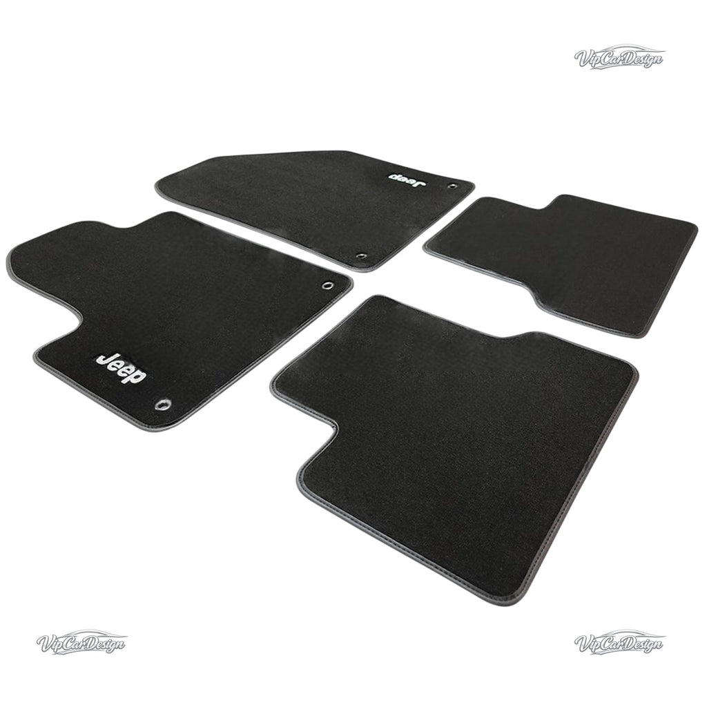 Jeep Wrangler JK (2006-2017) Custom Fit Floor Mats - Complete Set Overview | VipCarDesign