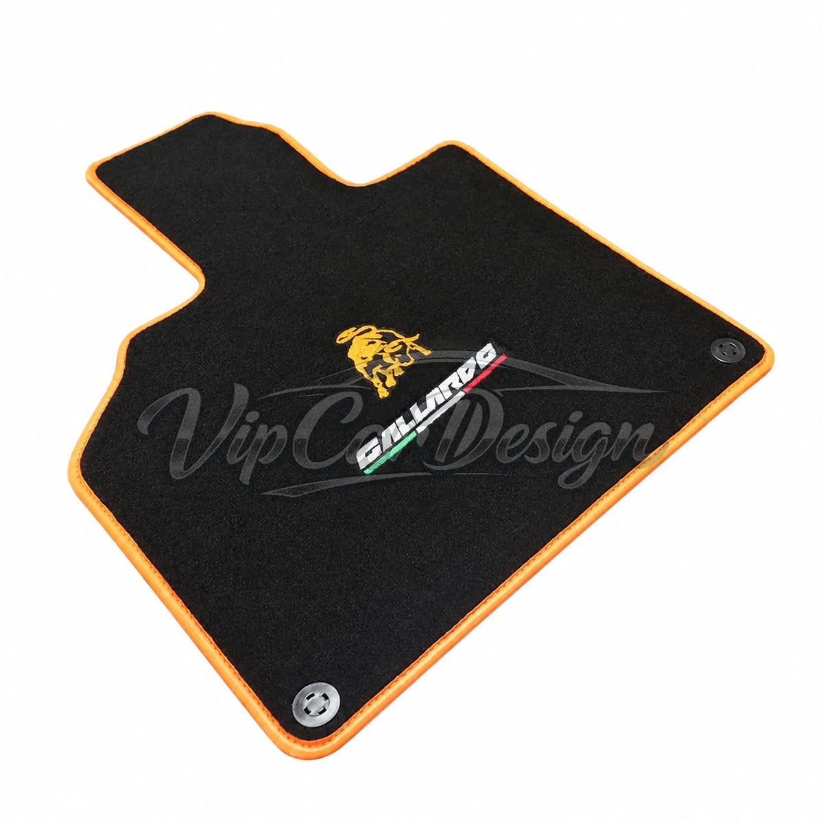 Lamborghini Gallardo Custom Fit Floor Mats Gallardo Logo - Logo Embroidery Detail | VipCarDesign