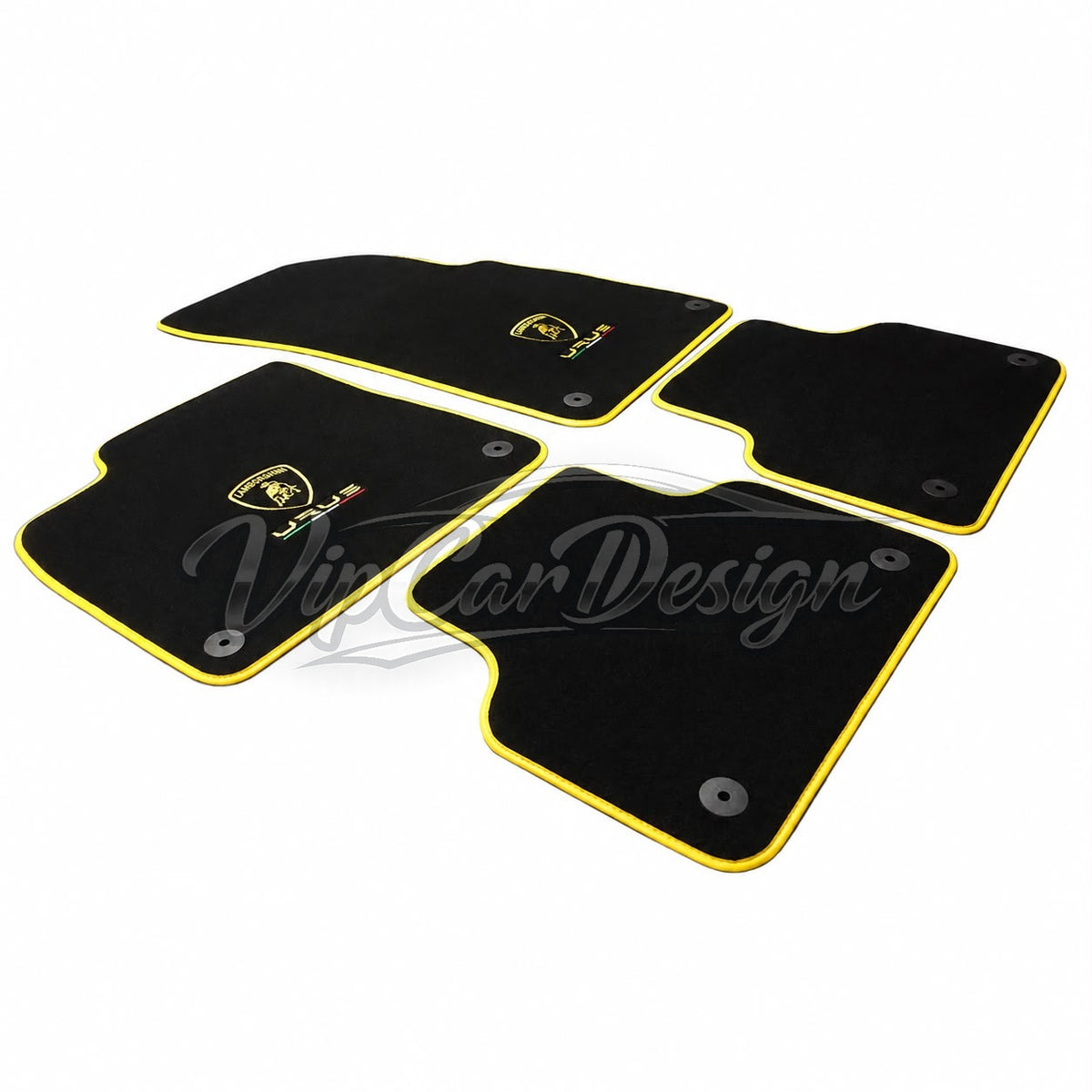 Lamborghini Urus Custom Fit Floor Mats Urus Logo - Complete Set Overview | VipCarDesign
