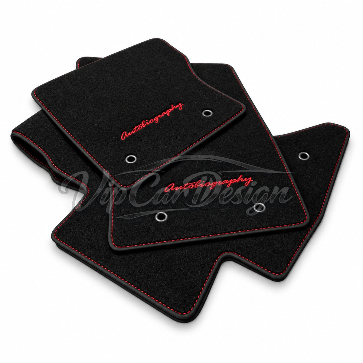 Land Rover Range Rover P38 (1995-2002) Custom Fit Velour Floor Mats - Autobiography Logo - Embroidered Logo Detail | VipCarDesign