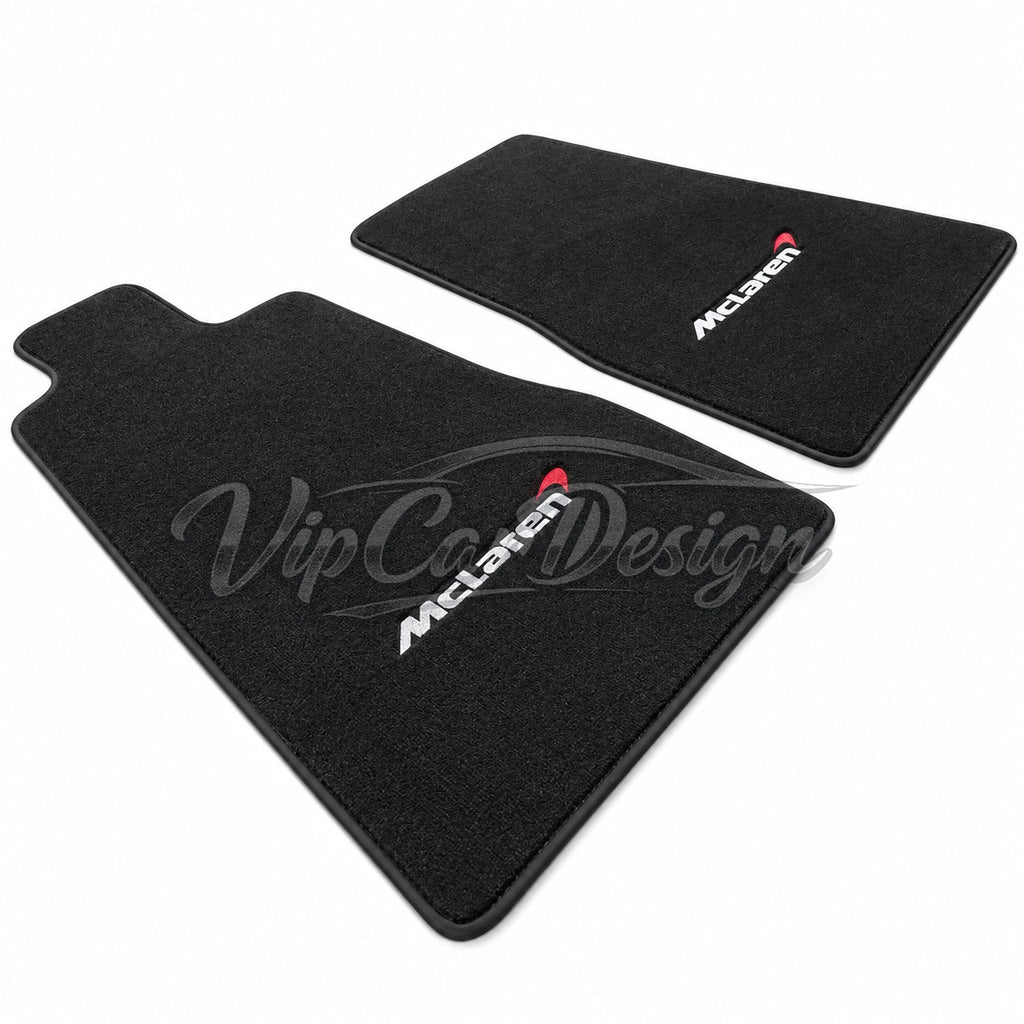 McLaren 570S (2015-2021) Custom Fit Floor Mats McLaren Logo - Complete Set Overview | VipCarDesign