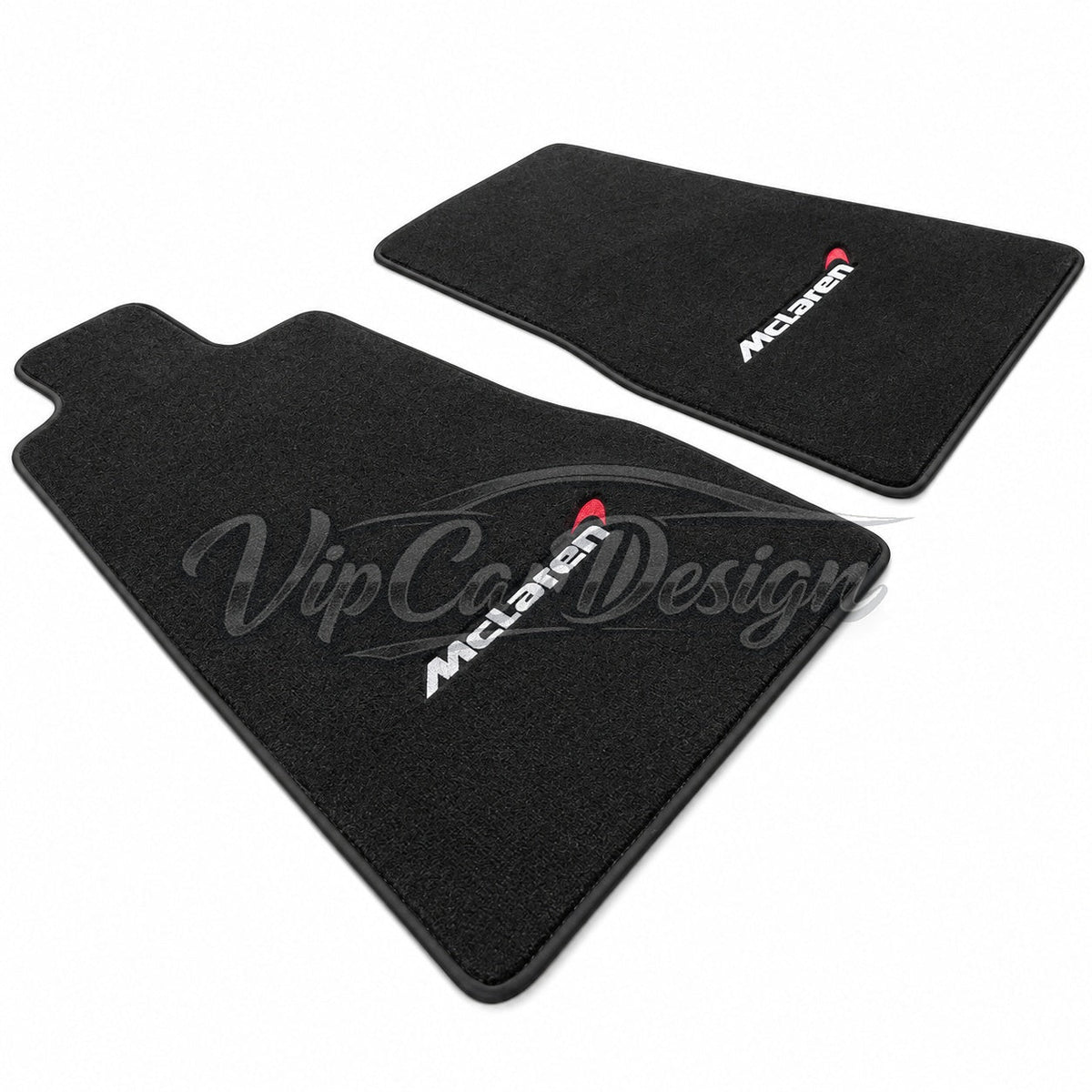 McLaren 600LT (2018-2020) Custom Fit Floor Mats McLaren Logo - Complete Set Overview | VipCarDesign