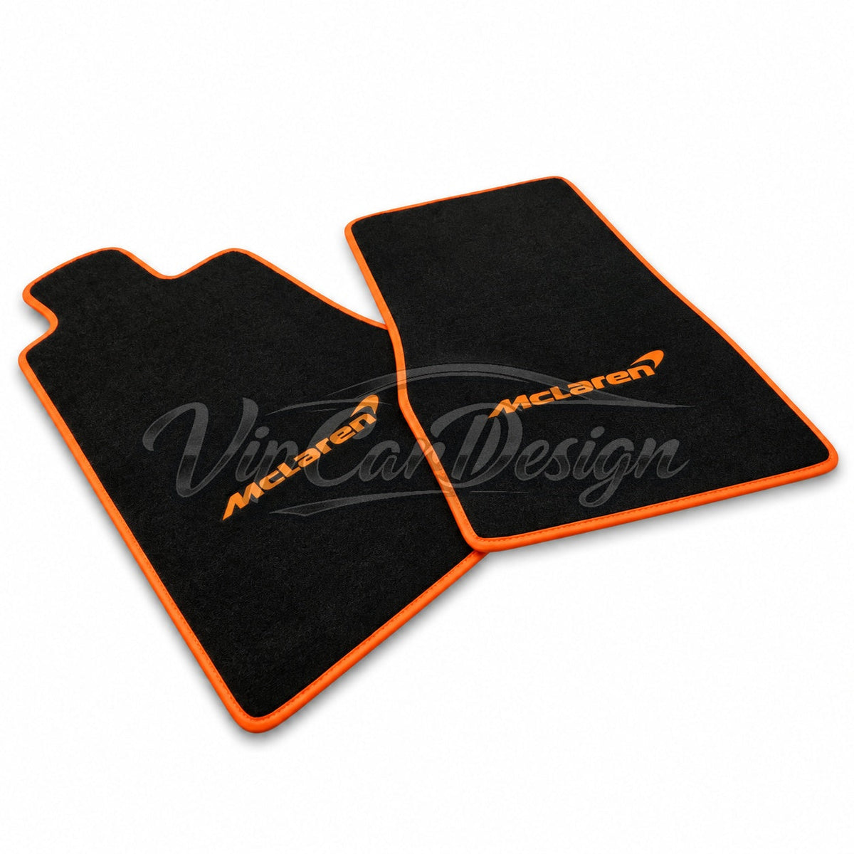 McLaren 750S (2023-2025) Custom Fit Floor Mats McLaren Logo - Complete Set Overview | VipCarDesign