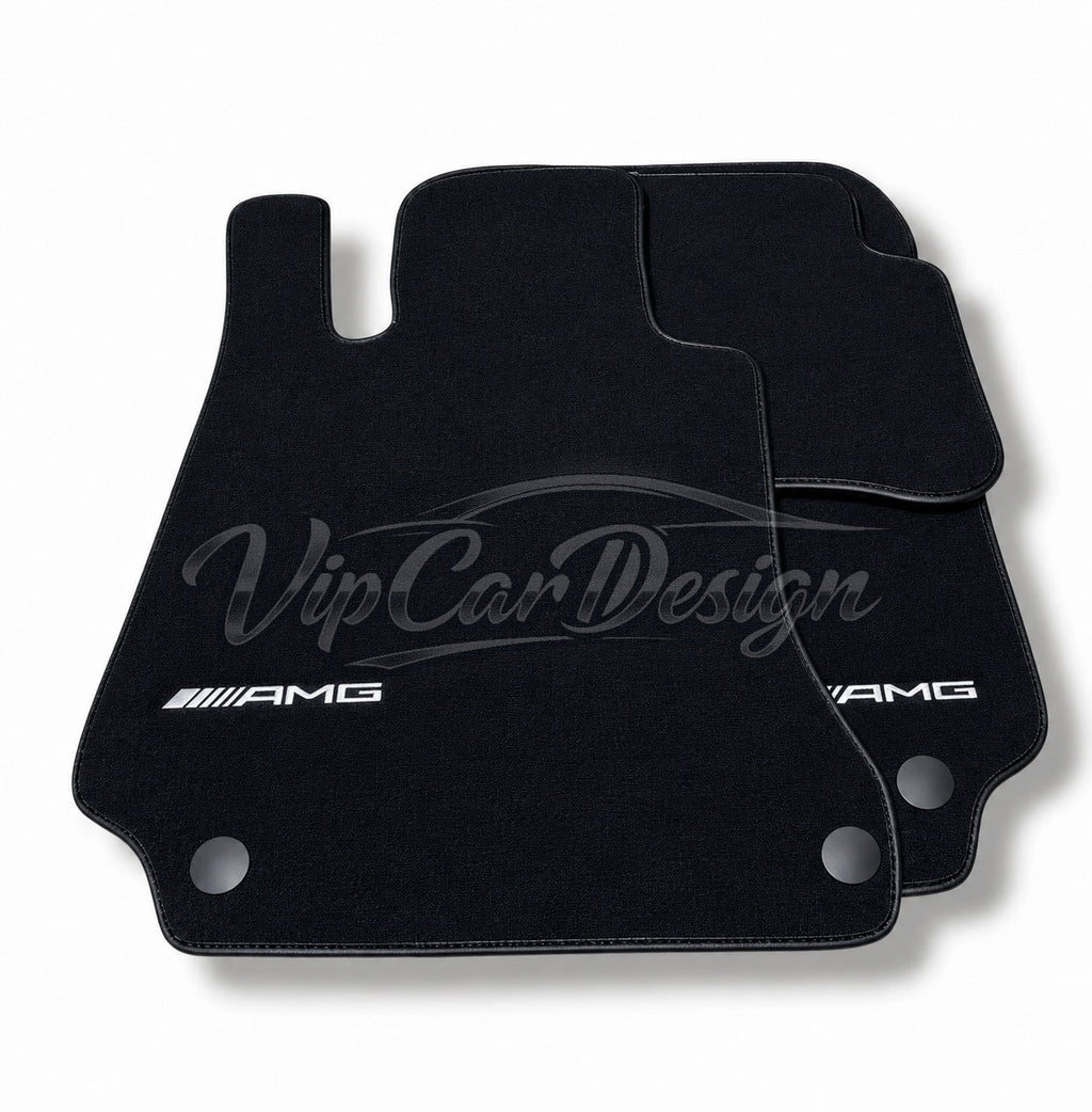 Mercedes-Benz S-Class C217 Coupe (2014-2023) Custom Fit Floor Mats AMG Logo - Complete Set Overview | VipCarDesign