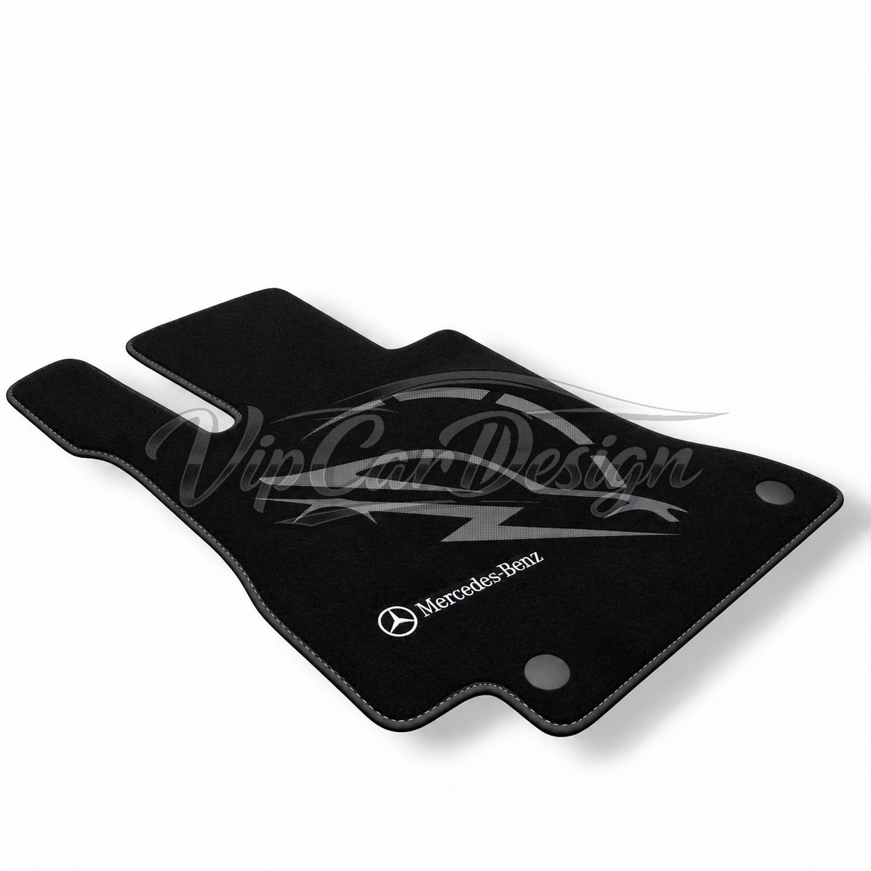 Mercedes-Benz EQA-Class Custom Fit Floor Mats Mercedes-Benz Logo - Complete Set Overview | VipCarDesign