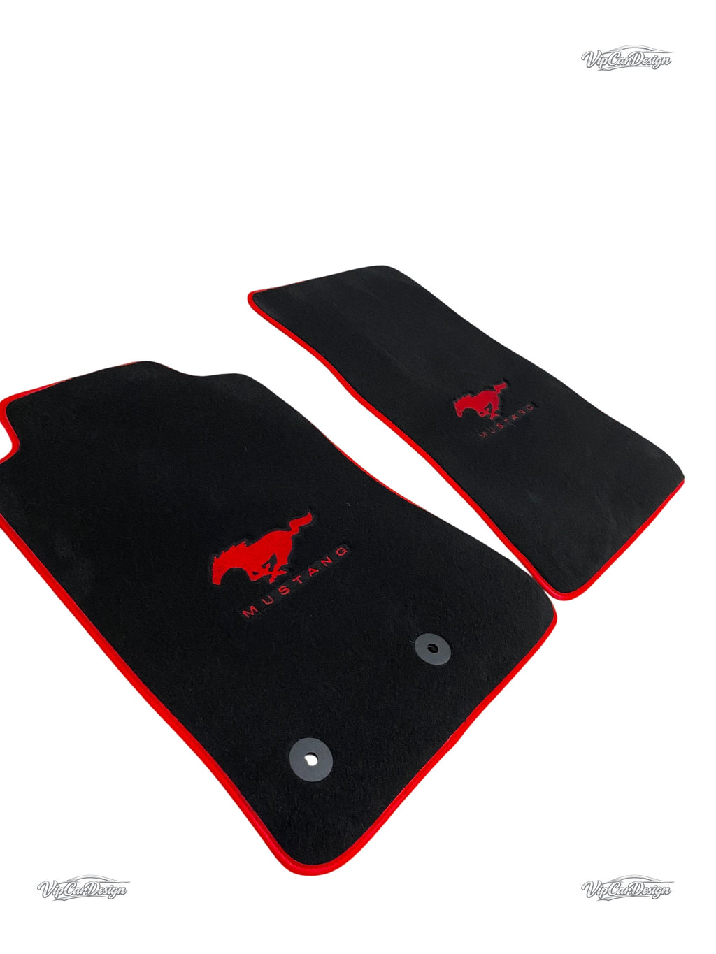 Ford Mustang (2005-2014) Custom Fit Floor Mats Mustang Logo - Front Floor Mats | VipCarDesign