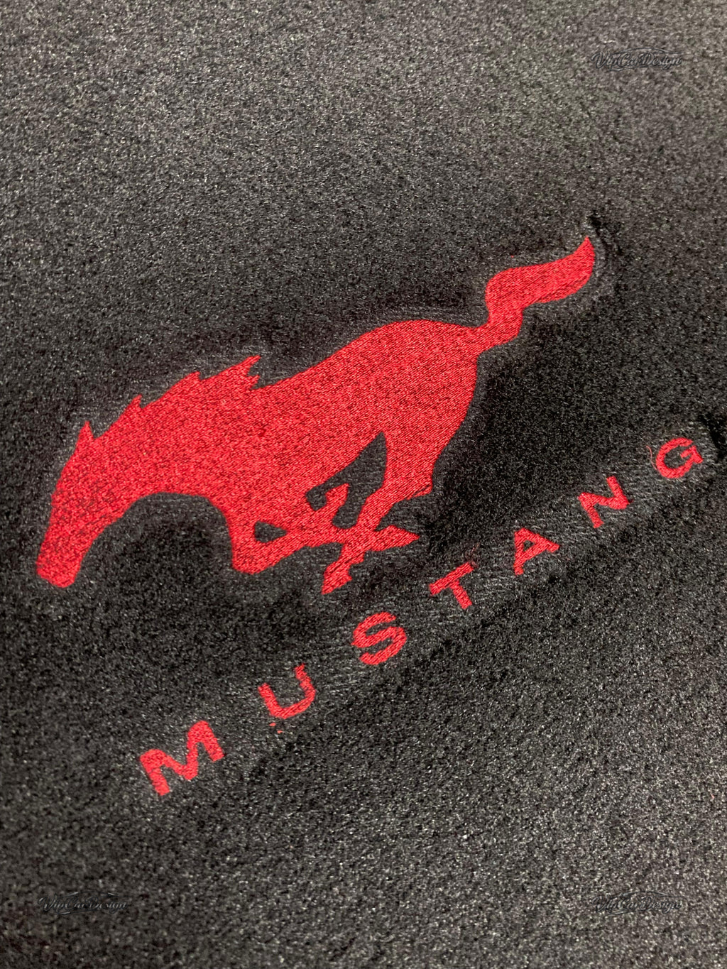 Ford Mustang (2009-2014) Custom Fit Floor Mats Mustang Logo - Rear Floor Mats | VipCarDesign