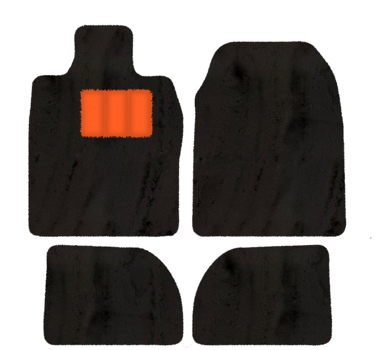 Porsche 924 (1976-1988) - Sheepskin Length, Various Color Options Custom Fit Premium Velour Floor Mats