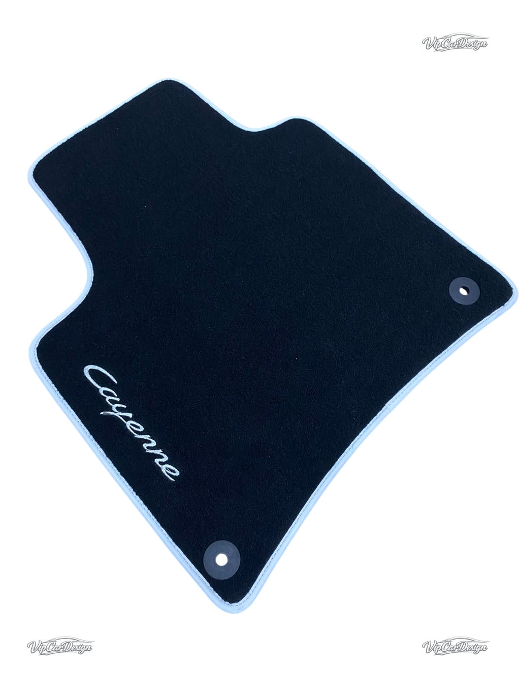 Porsche Cayenne (2010-2018) Custom Fit Floor Mats Cayenne Logo - Complete Set Overview | VipCarDesign