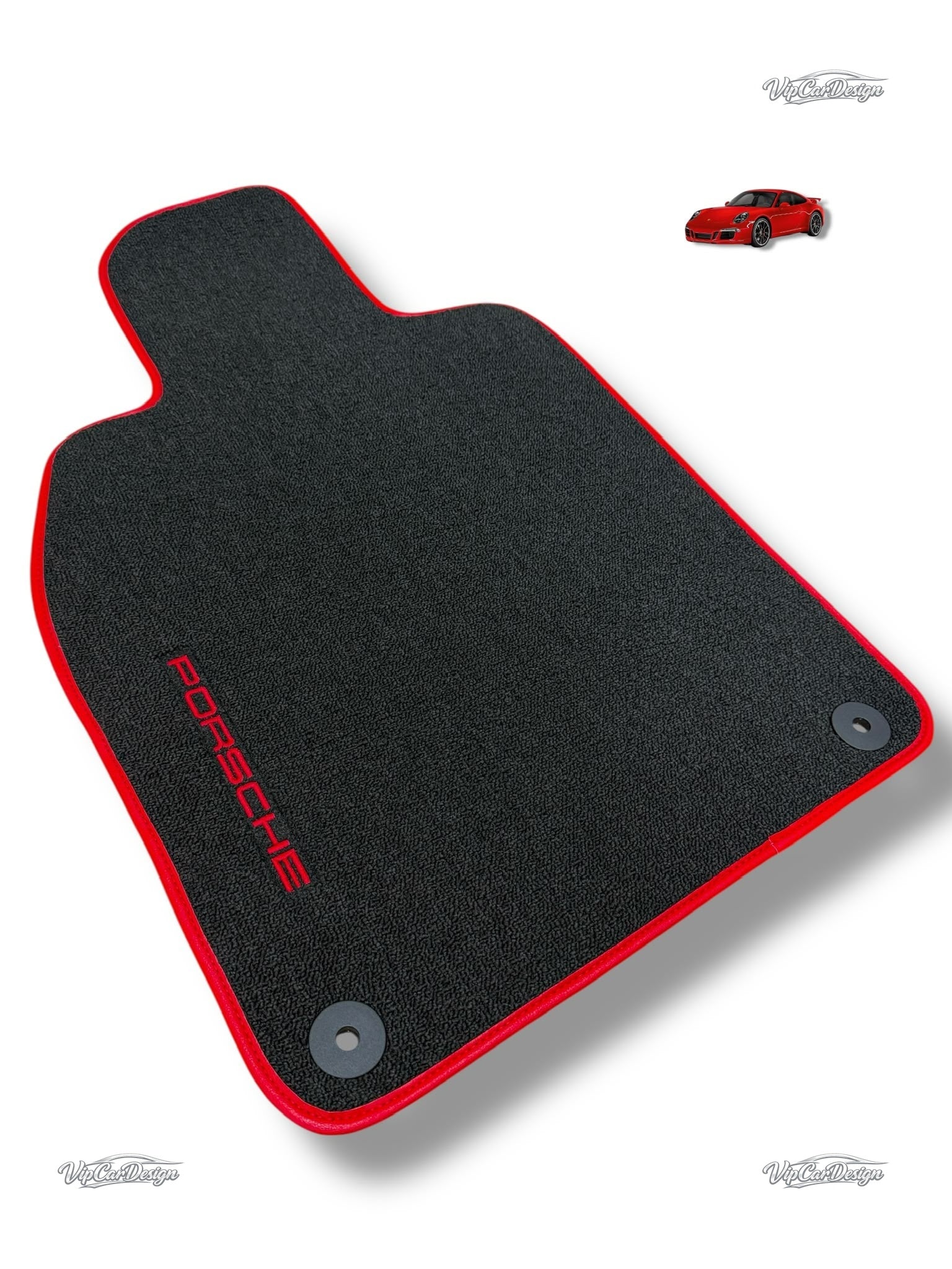 Porsche Panamera (2017-2023) Custom Fit Floor Mats - Single Mat Front | VipCarDesign