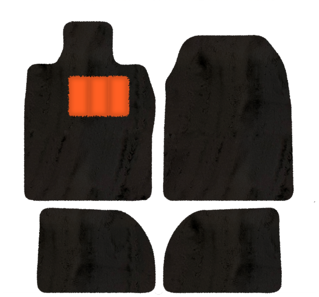 Porsche 924 (1976-1988) - Sheepskin Length, Various Color Options Custom Fit Premium Velour Floor Mats