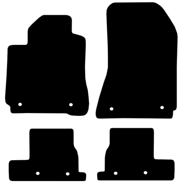 Alfa Romeo Brera (2005-2010) Custom Fit Floor Mats Alfa Romeo Crest - Mat Template Layout | VipCarDesign