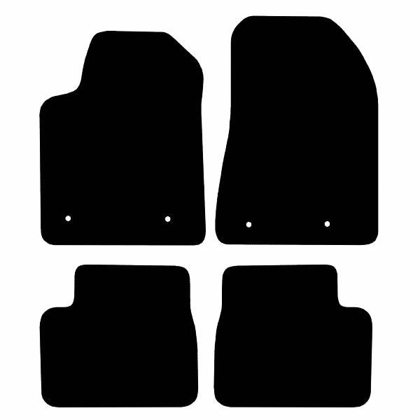 Alfa Romeo Giulietta (2014 and After) Custom Fit Floor Mats Alfa Romeo Crest - Mat Template Layout | VipCarDesign