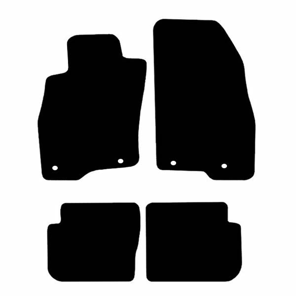 Alfa Romeo Mito (2008 and After) Custom Fit Floor Mats Alfa Romeo Crest - Mat Template Layout | VipCarDesign