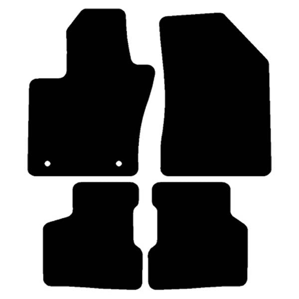 Alfa Romeo Tonale (2022-2024) Custom Fit Floor Mats Alfa Romeo Logo - Mat Template Layout | VipCarDesign