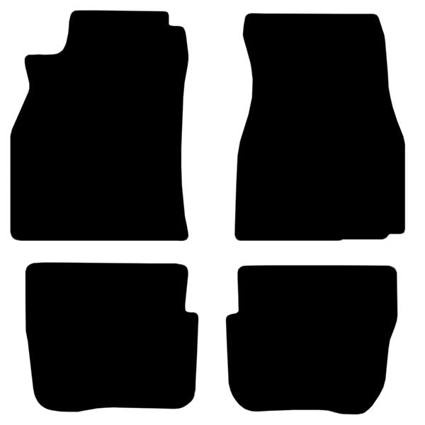 Chevrolet Camaro (1993-2002) Custom Fit Velour Floor Mats - Camaro SS Logo - Mat Template Layout | VipCarDesign