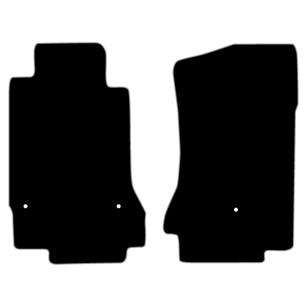 Chevrolet Corvette C6 (2005-2013) Custom Fit Floor Mats Stingray Logo - Mat Template Layout | VipCarDesign